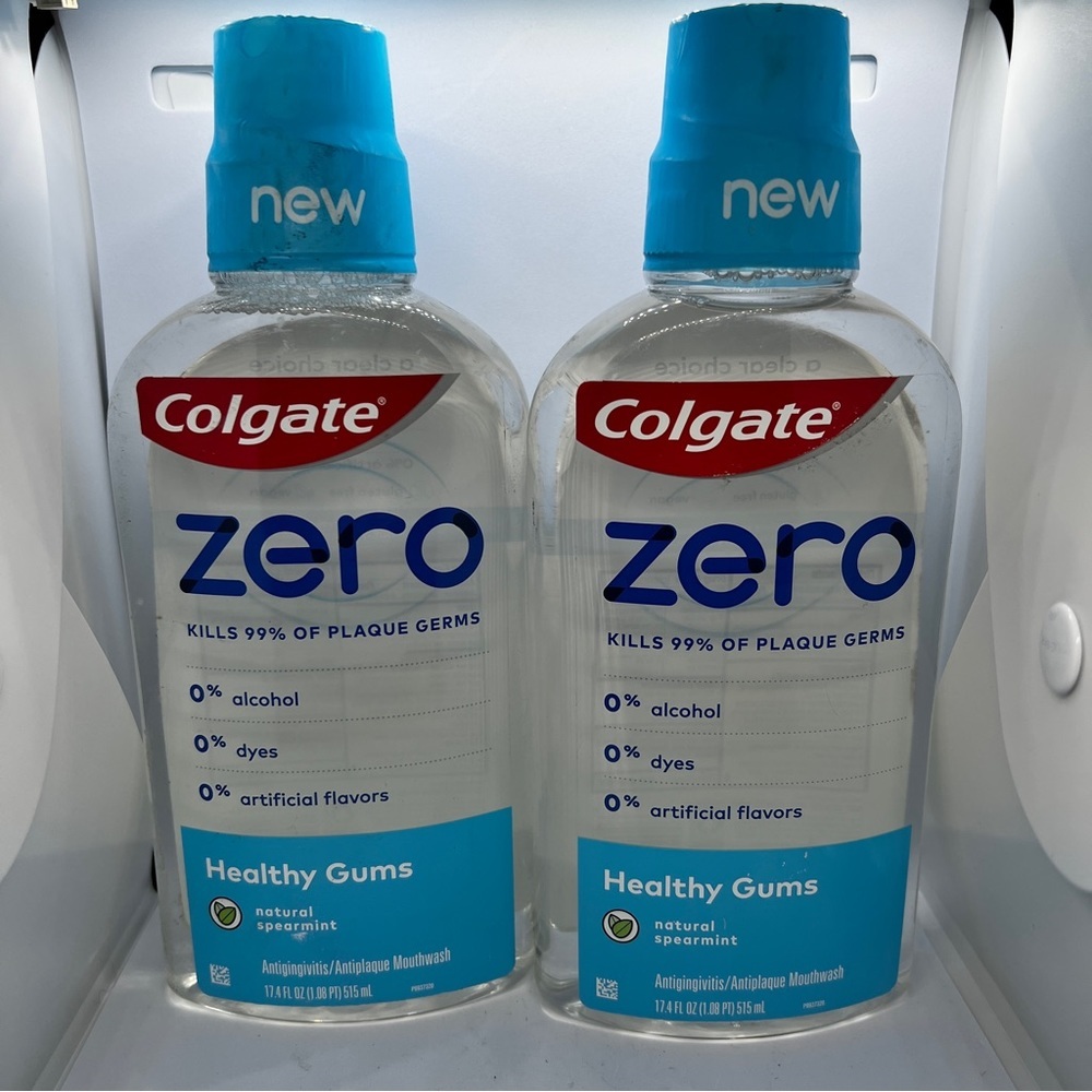 2 x Colgate Zeo Healthy Gums, Natural Cool Spearmint 17.4oz Exp 9/22